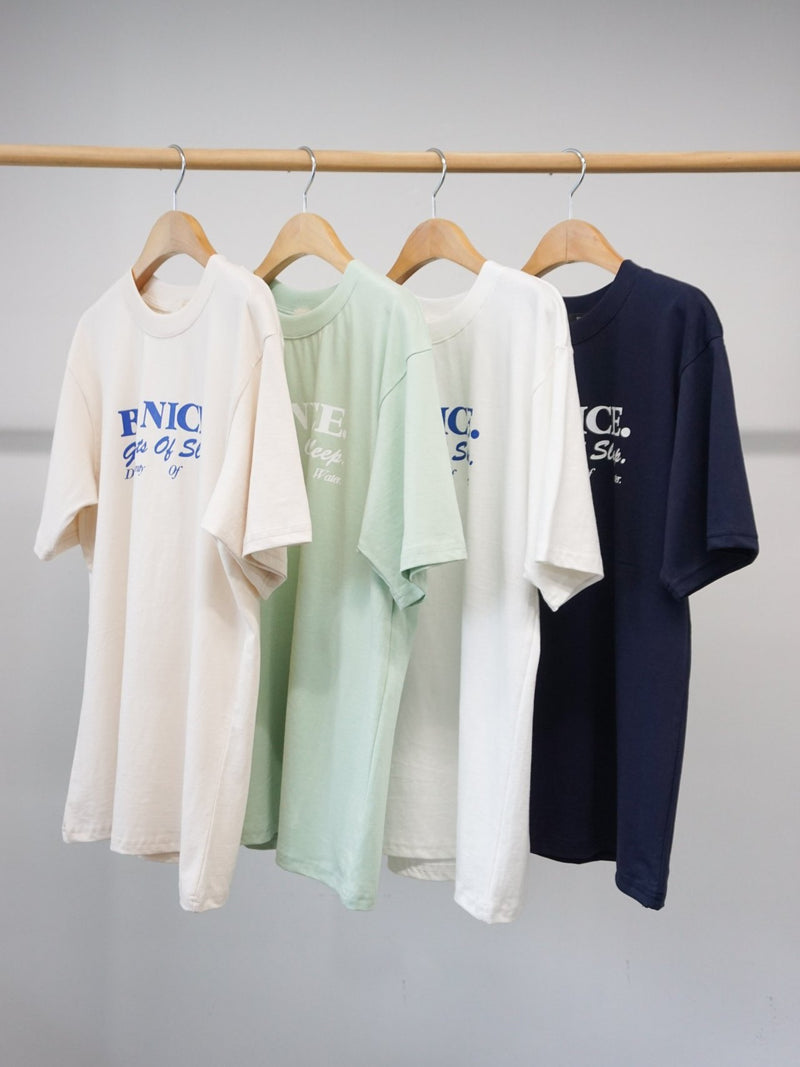 BE NICE PRINTED COTTON T-SHIRT