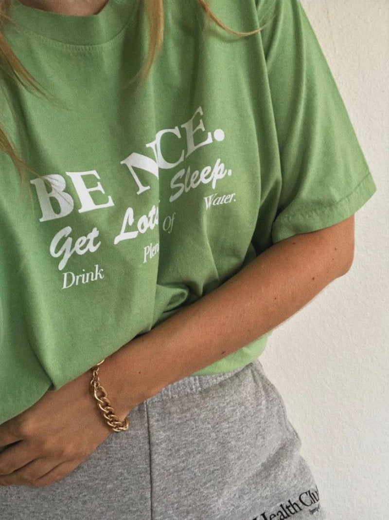 BE NICE PRINTED COTTON T-SHIRT