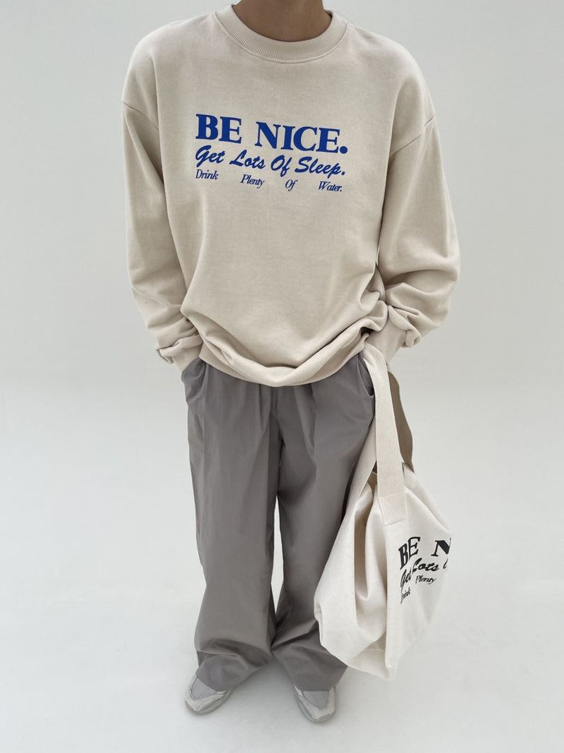 BE NICE PRINTED SWEATSHIRT