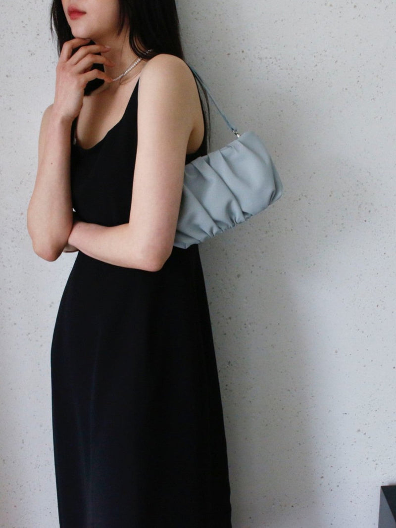 VEGAN LEATHER BEAN SHOULDER BAG