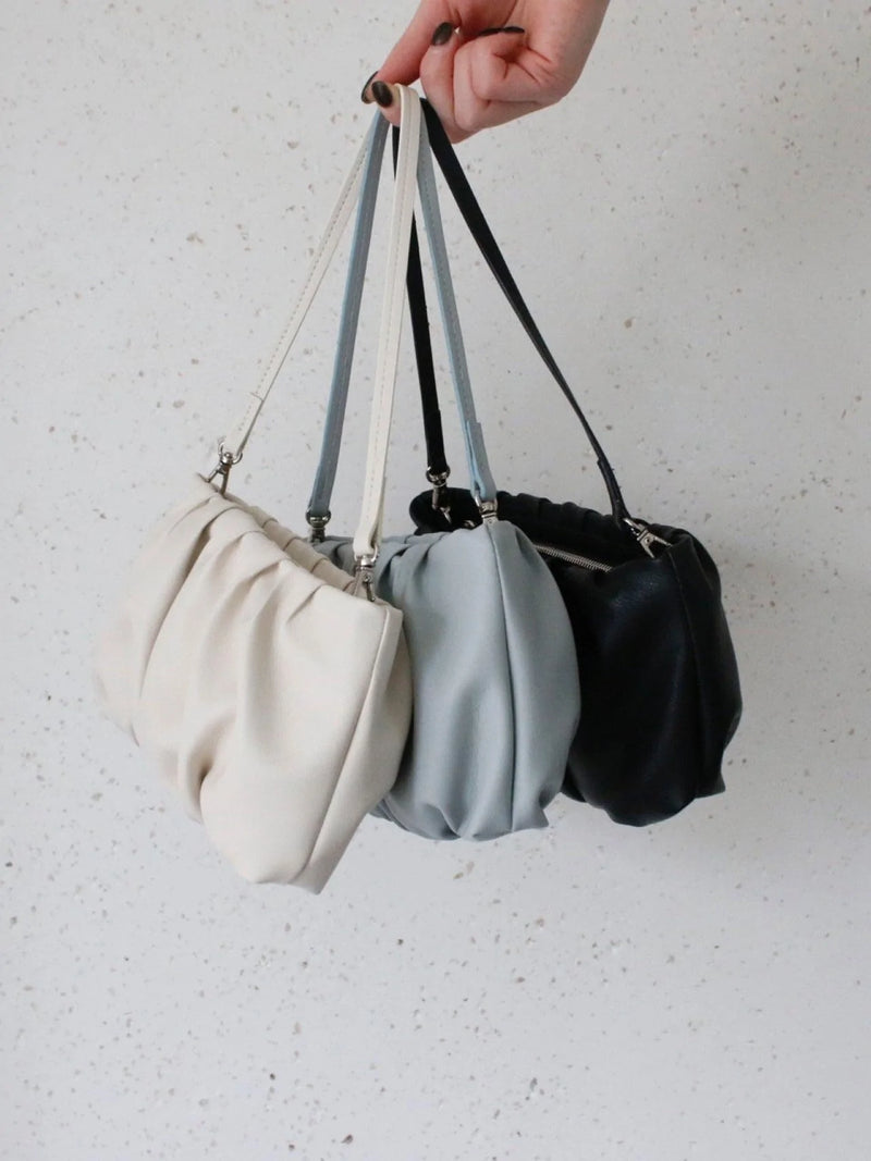 VEGAN LEATHER BEAN SHOULDER BAG