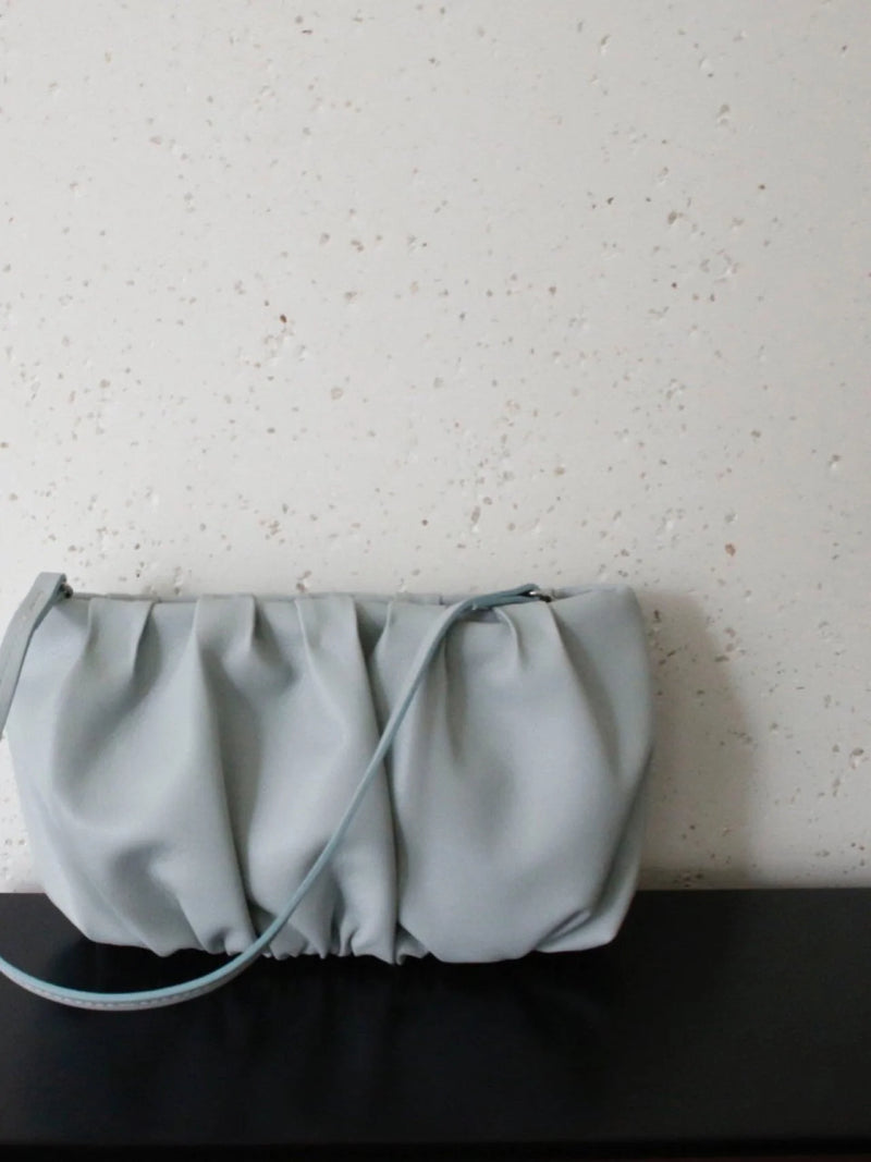 VEGAN LEATHER BEAN SHOULDER BAG