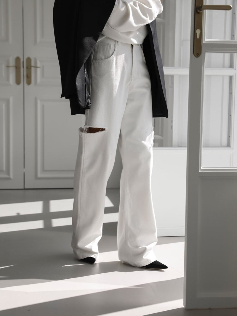 BELTED BUTTON DOWN TAILORED WOOL BLAZER