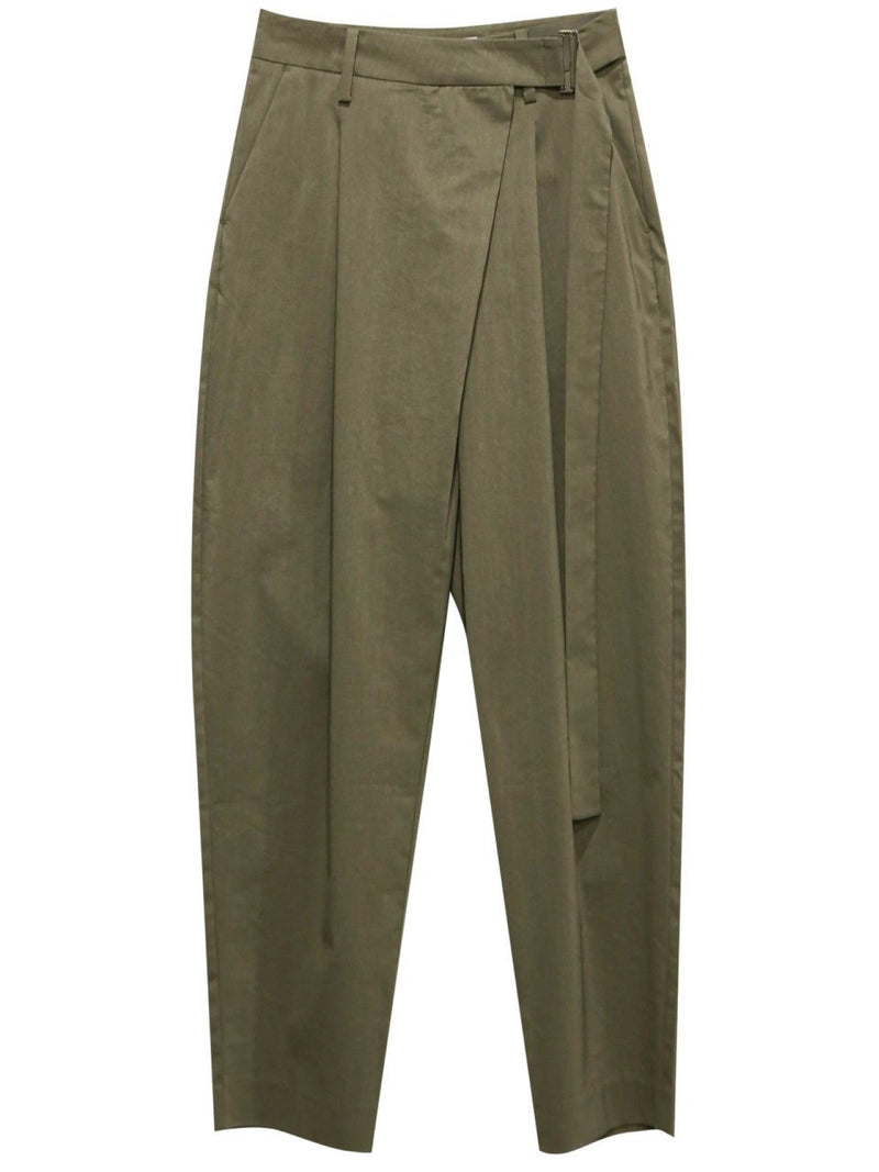 BELTED SUMMER WRAP TROUSERS
