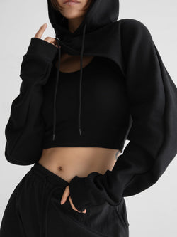 BOLERO CROPPED HOODIE