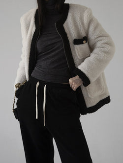 BOUCLE ZIP JACKET