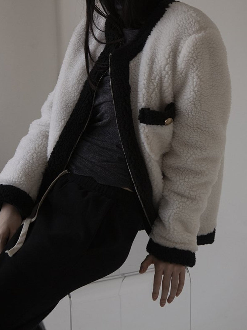 BOUCLE ZIP JACKET