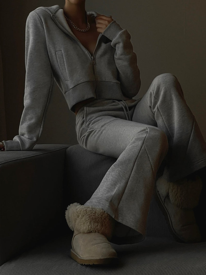 BOOT CUT FLARED SWEATPANTS