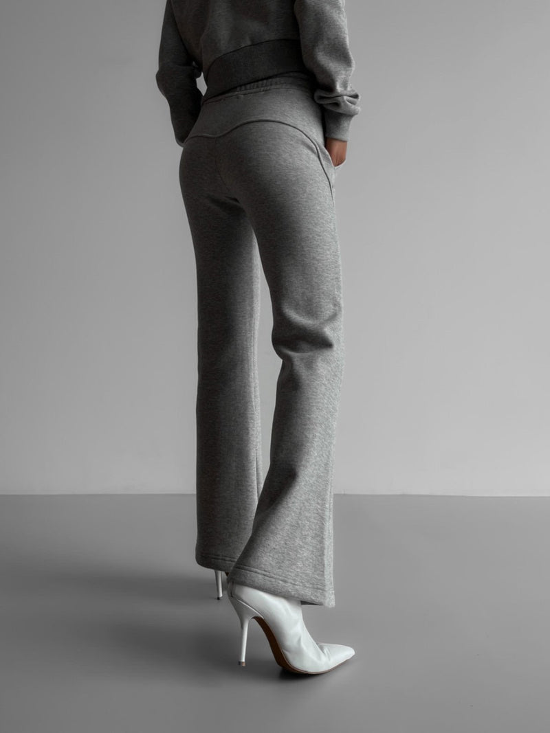 BOOTLEG CUT FLARED SWEATPANTS – MINUSEY