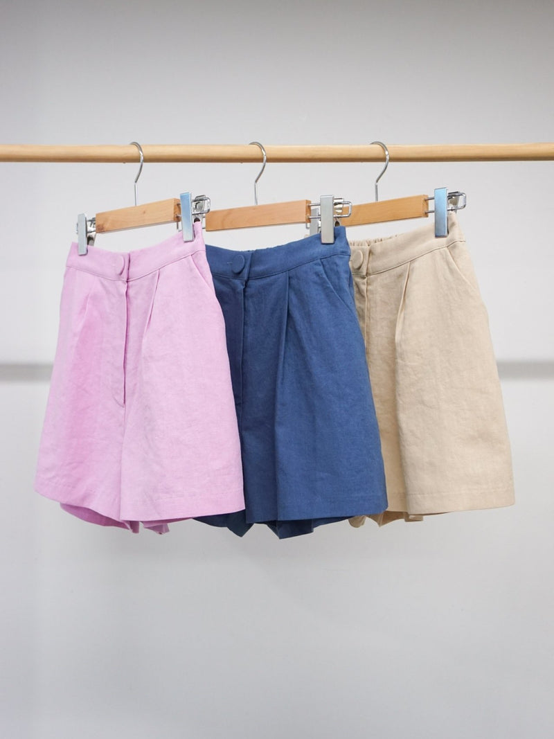 BUTTON BERMUDA SHORTS