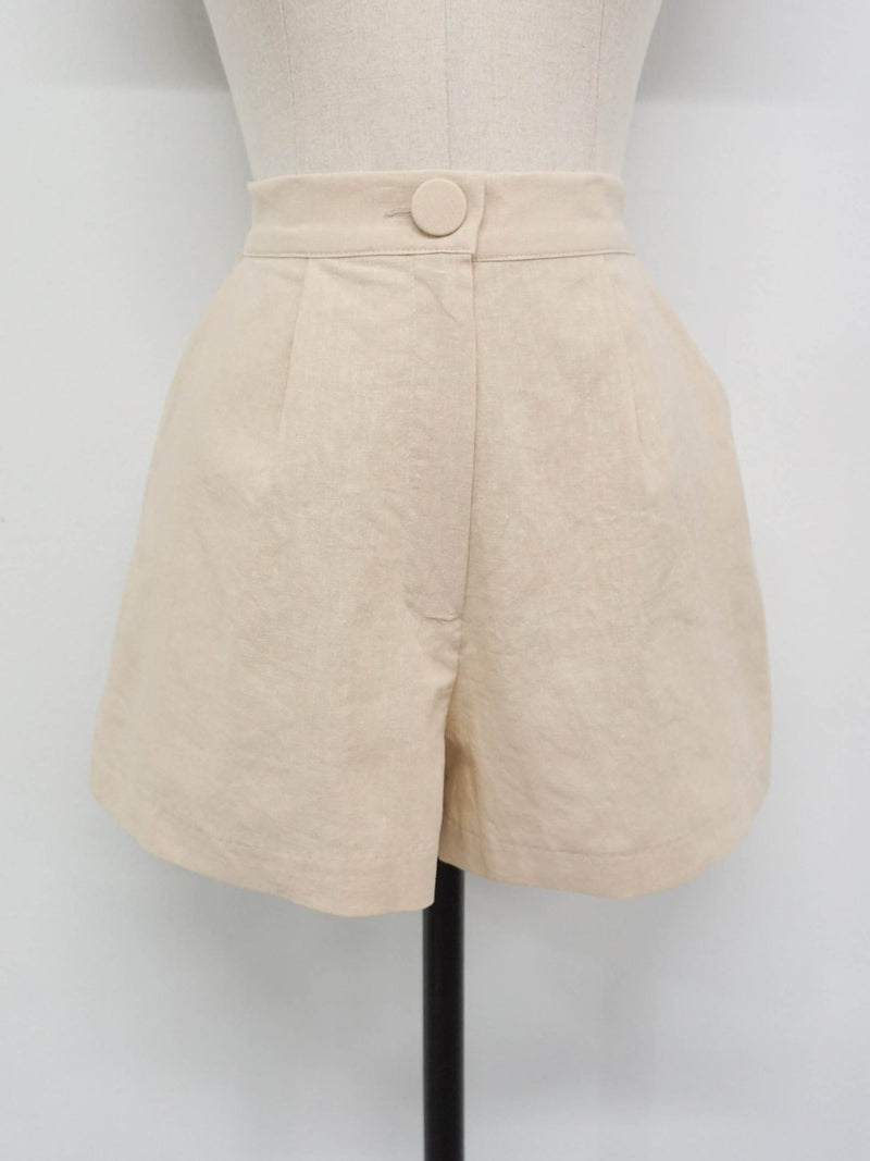 BUTTON BERMUDA SHORTS