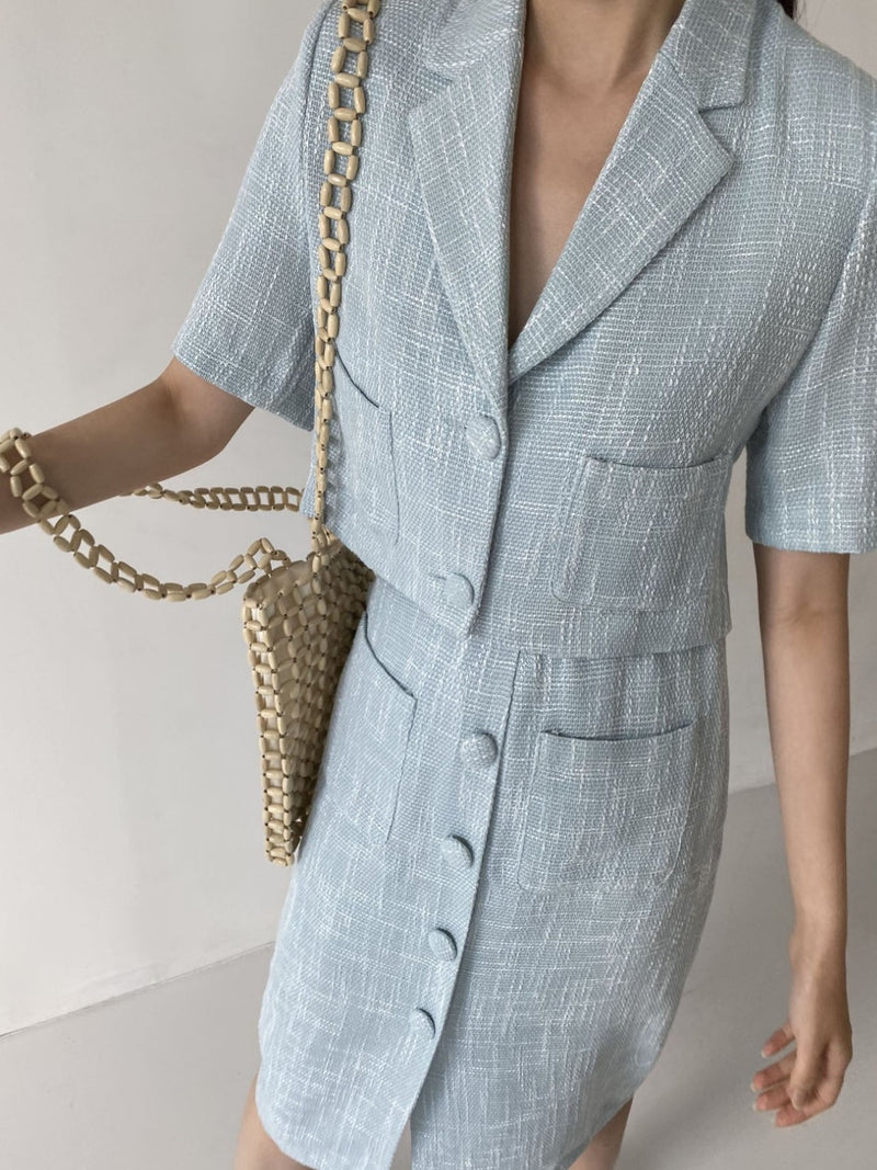 BUTTON STRUCTURED JACKET