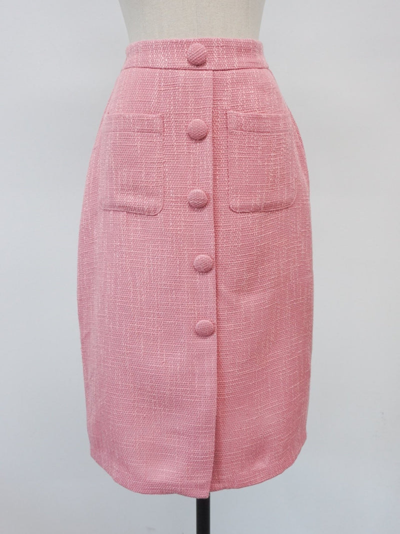 BUTTON STRUCTURED SKIRT