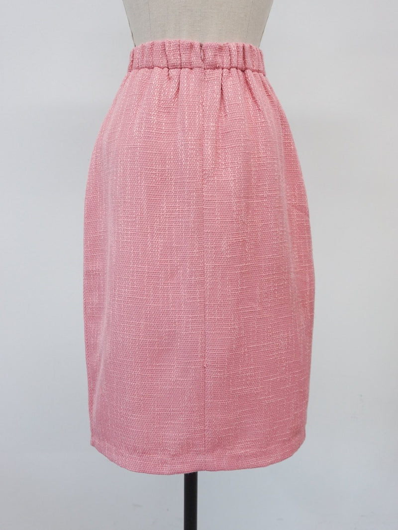BUTTON STRUCTURED SKIRT