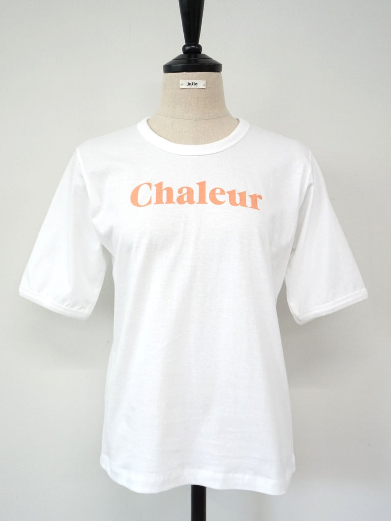 CHALEUR ROUND NECK COTTON T-SHIRT