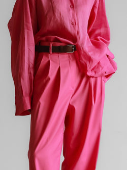 CANDY POP PIN TUCK WIDE TROUSERS