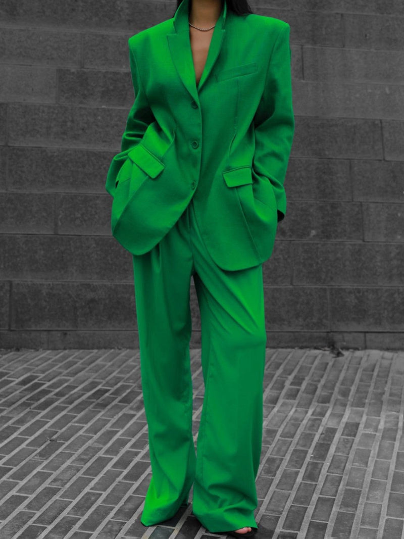 CANDY POP PIN TUCK WIDE TROUSERS