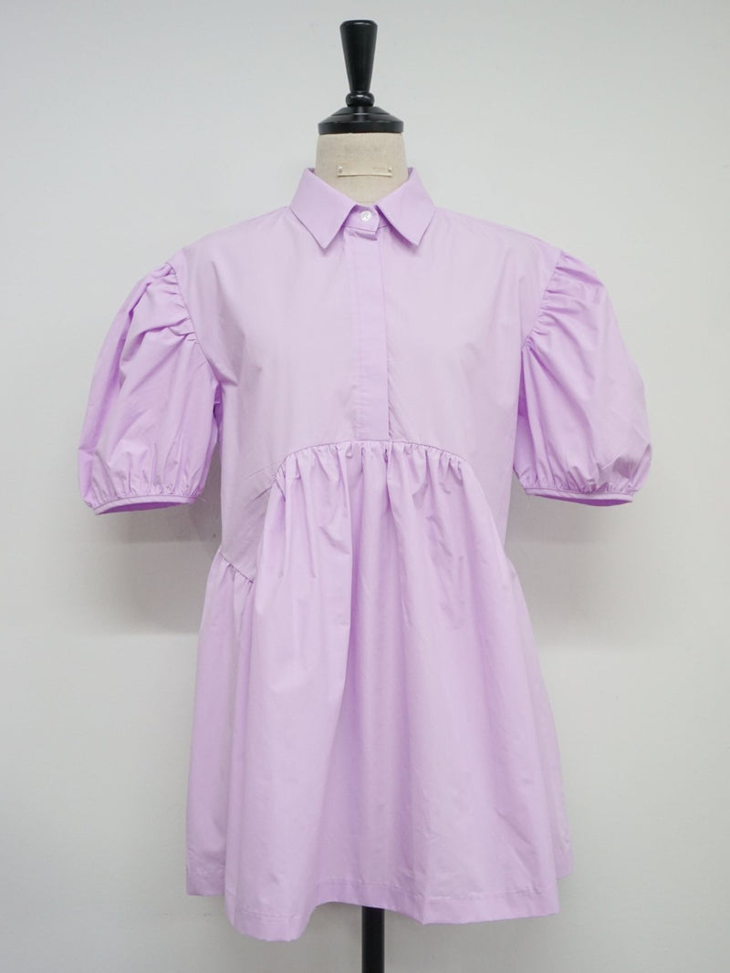 CECILE BALLOON SLEEVE COTTON SHIRT