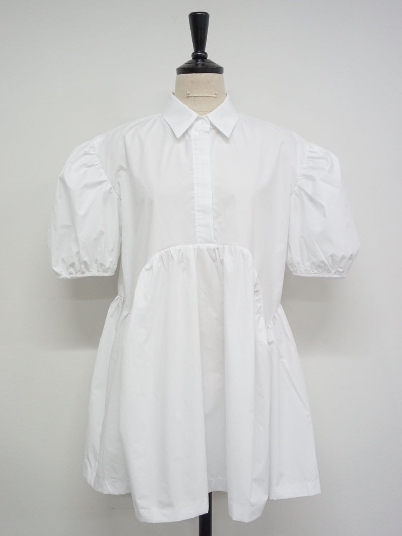 CECILE BALLOON SLEEVE COTTON SHIRT