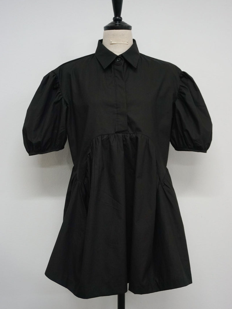 CECILE BALLOON SLEEVE COTTON SHIRT