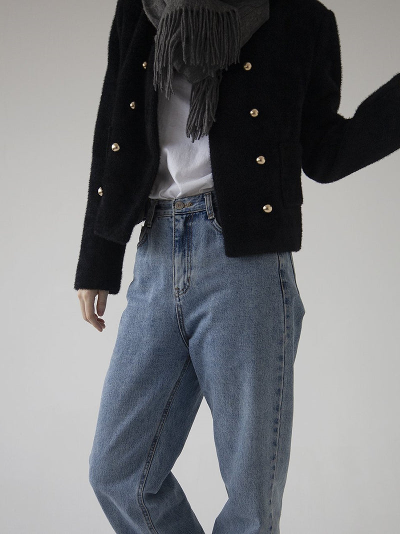 CHASER TWEED BUTTON DETAIL JACKET