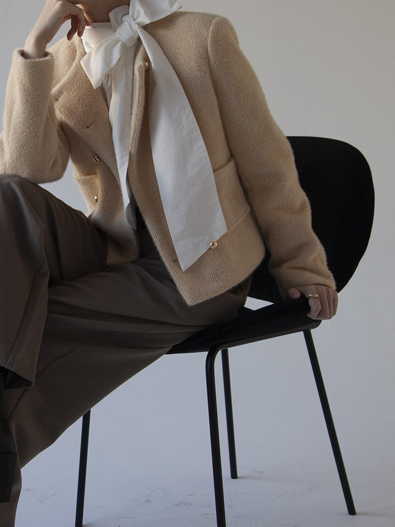 CHASER TWEED BUTTON DETAIL JACKET