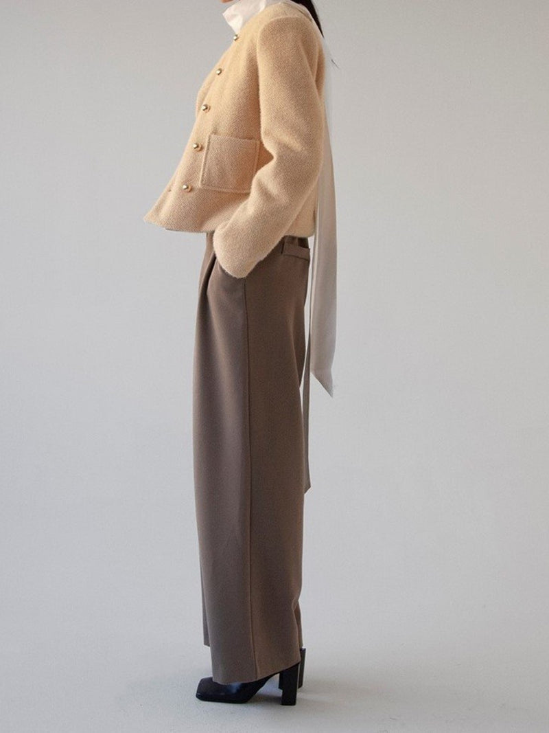 CHASER TWEED BUTTON DETAIL JACKET