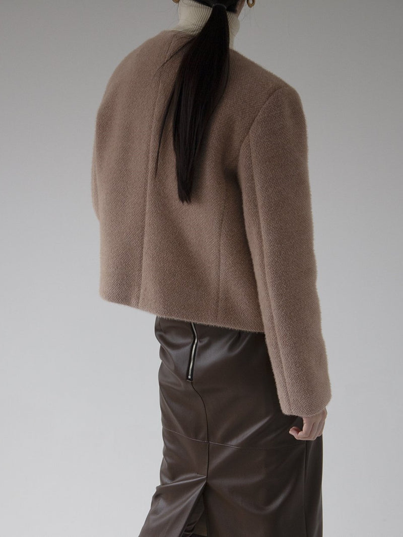 CHASER TWEED BUTTON DETAIL JACKET