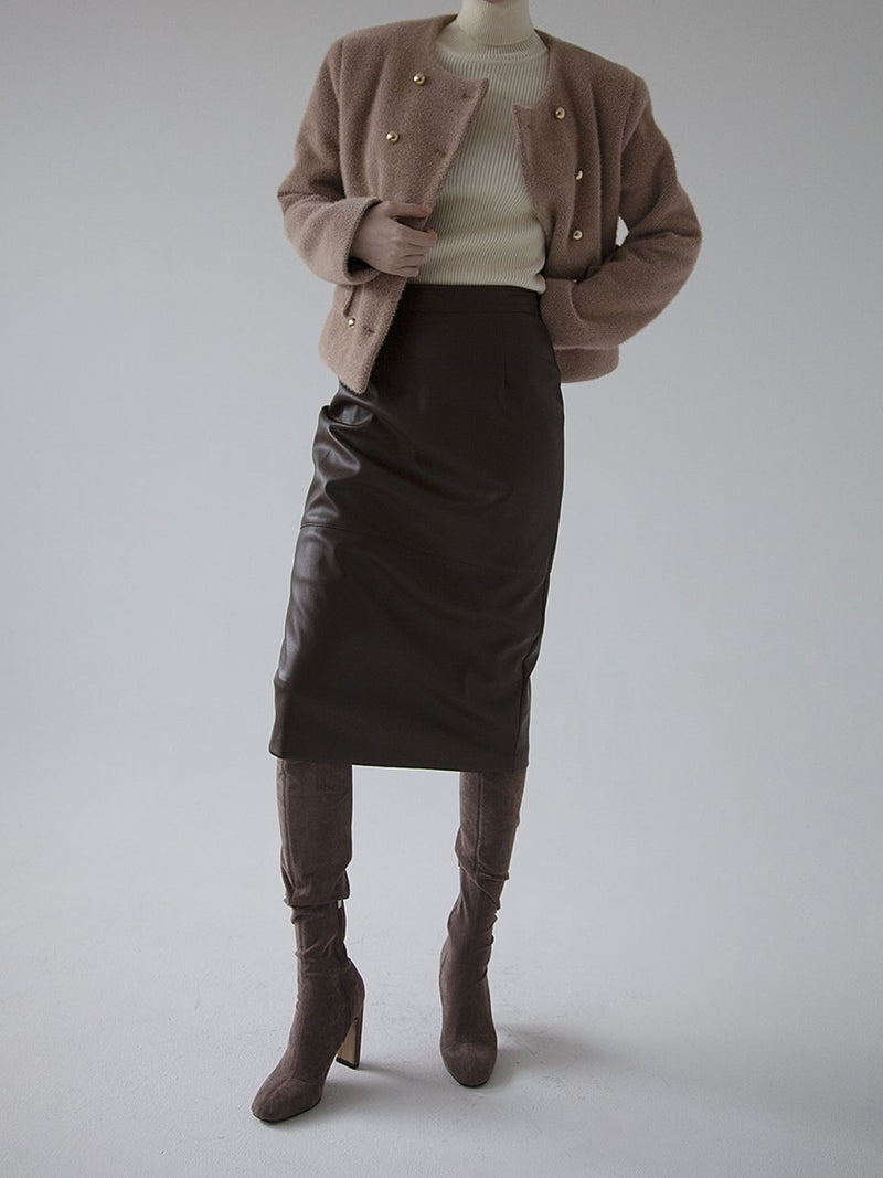 CHASER TWEED BUTTON DETAIL JACKET