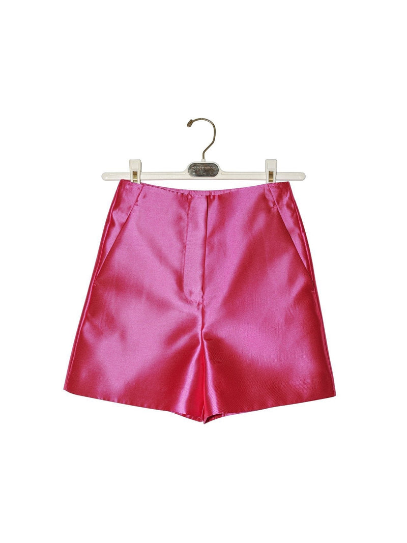 CLASSIC HIGH WAISTED SATIN SHORTS
