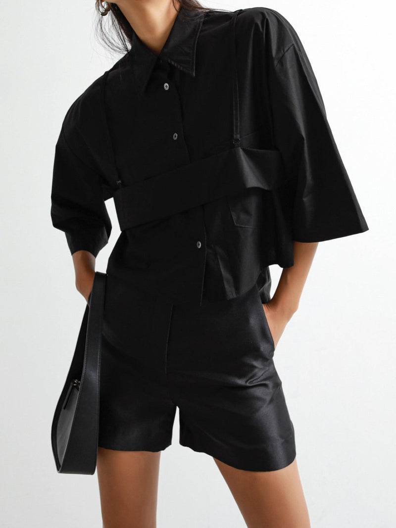 CLASSIC HIGH WAISTED SATIN SHORTS