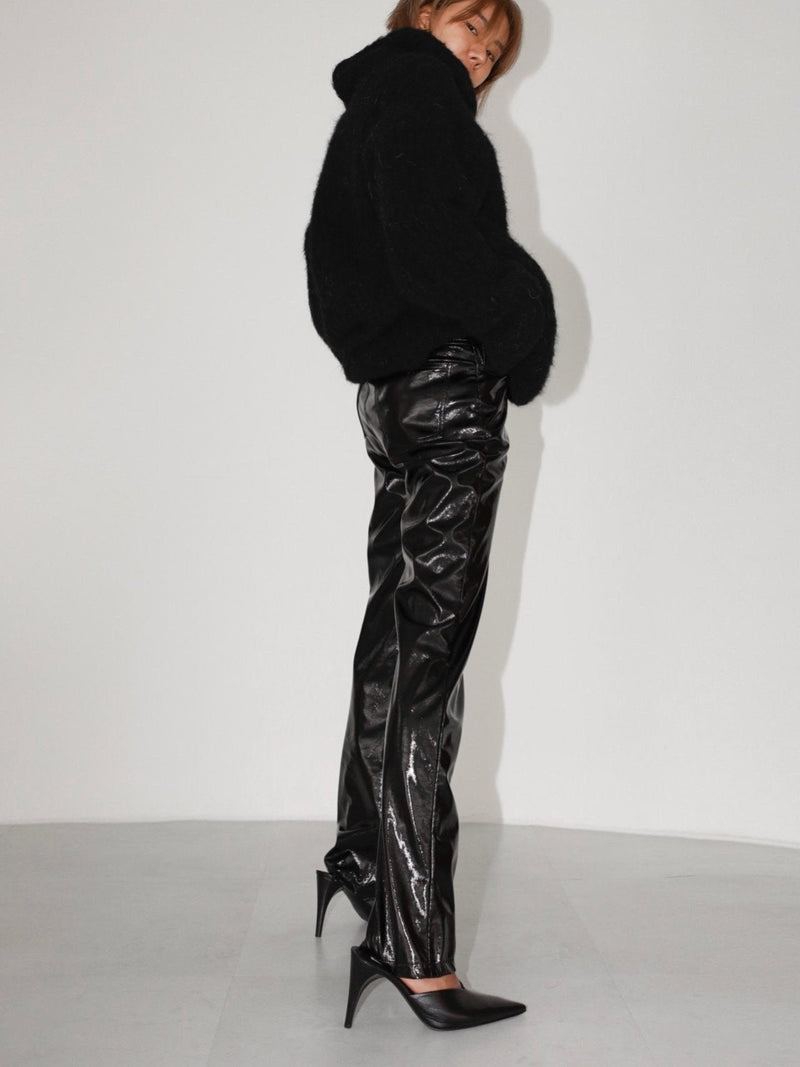 CLASSIC PATENT LEATHER TROUSERS