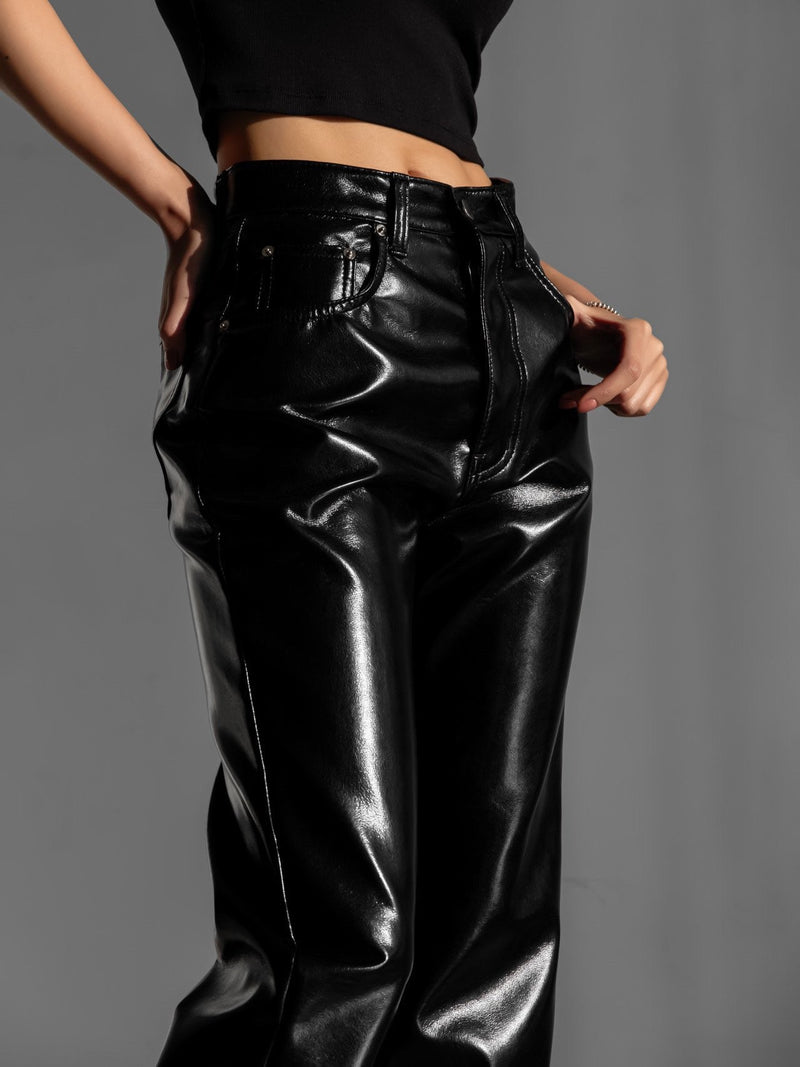 CLASSIC PATENT LEATHER TROUSERS