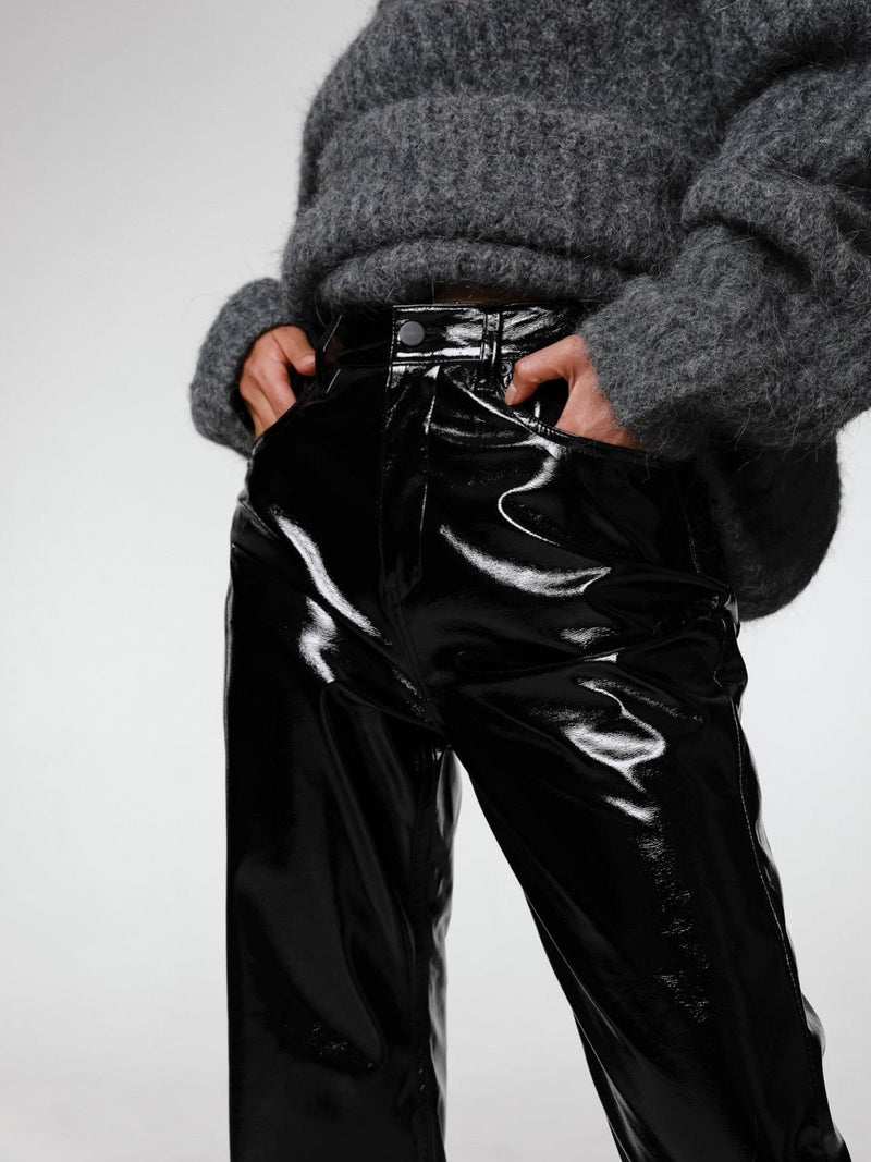 CLASSIC PATENT LEATHER TROUSERS