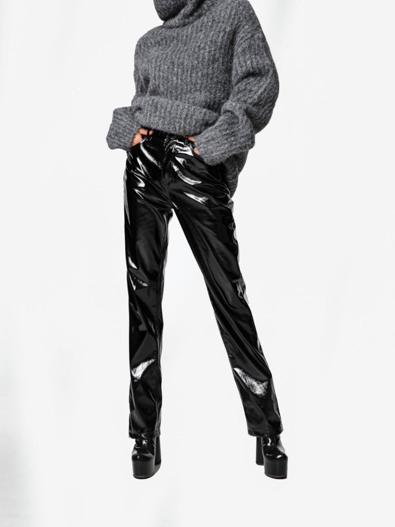 CLASSIC PATENT LEATHER TROUSERS