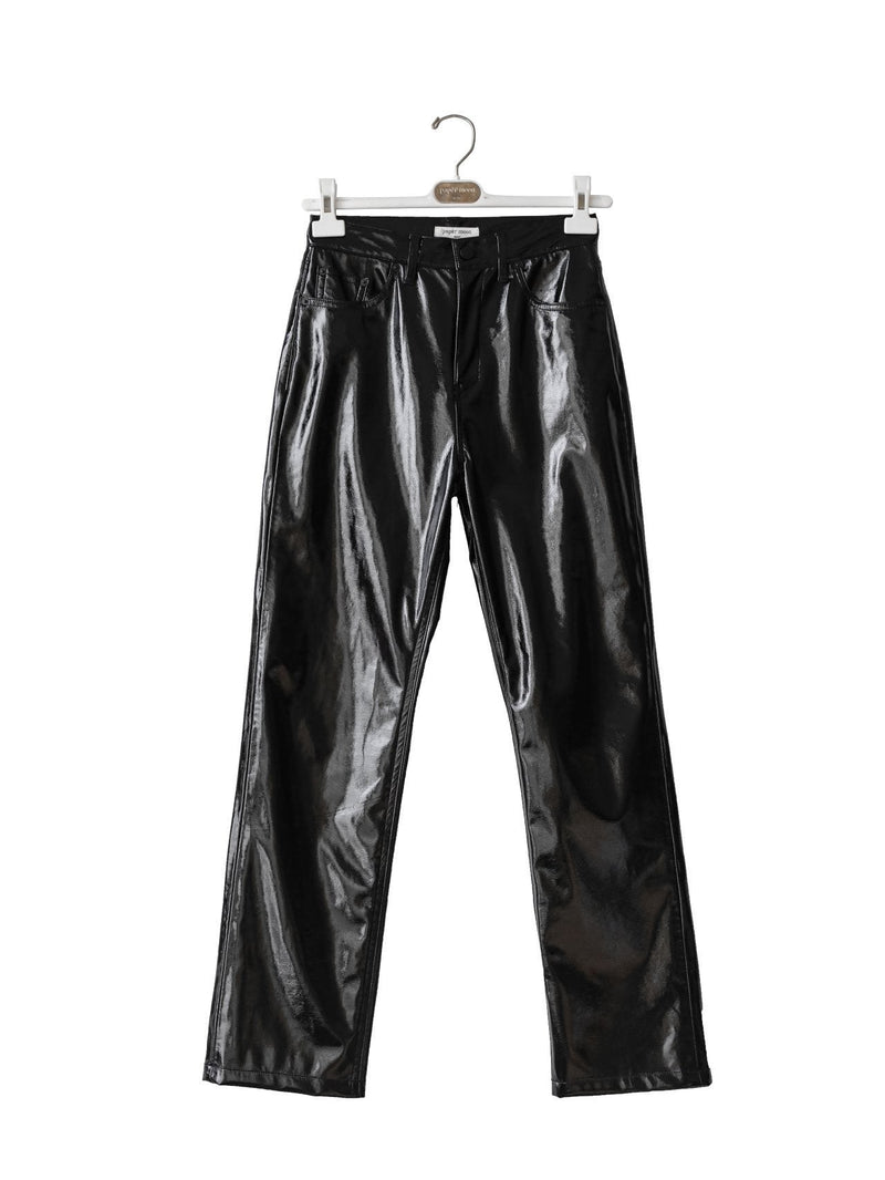 CLASSIC PATENT LEATHER TROUSERS