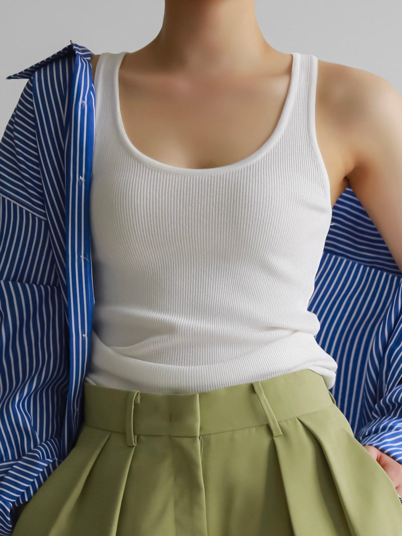 CLASSIC RIBBED KNIT TANK