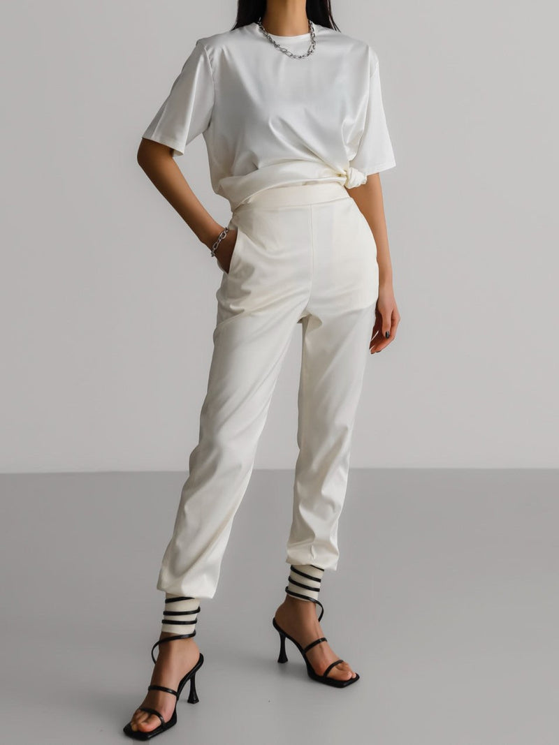 CLASSIC SILKY HALF SLEEVE TOP