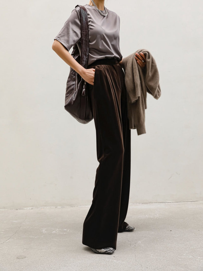 CLASSIC SILKY HALF SLEEVE TOP