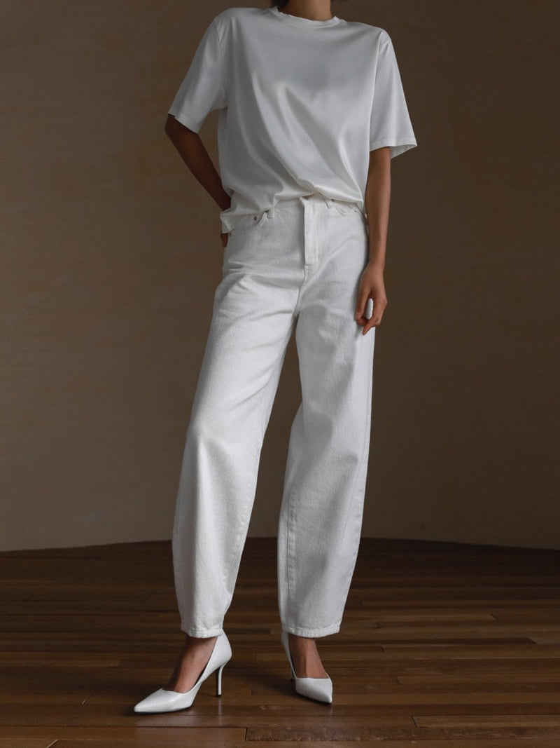 CLASSIC SILKY HALF SLEEVE TOP