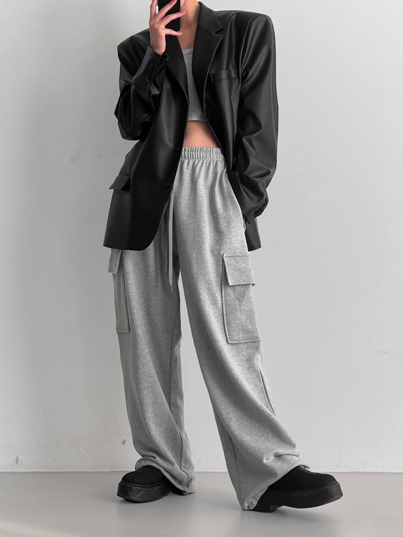 CLASSIC SOFT VEGAN LEATHER BLAZER