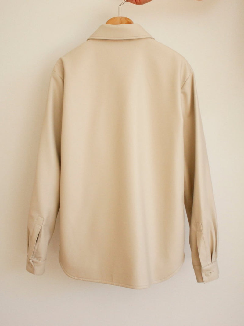CLASSIC VEGAN LEATHER OVER SHIRT