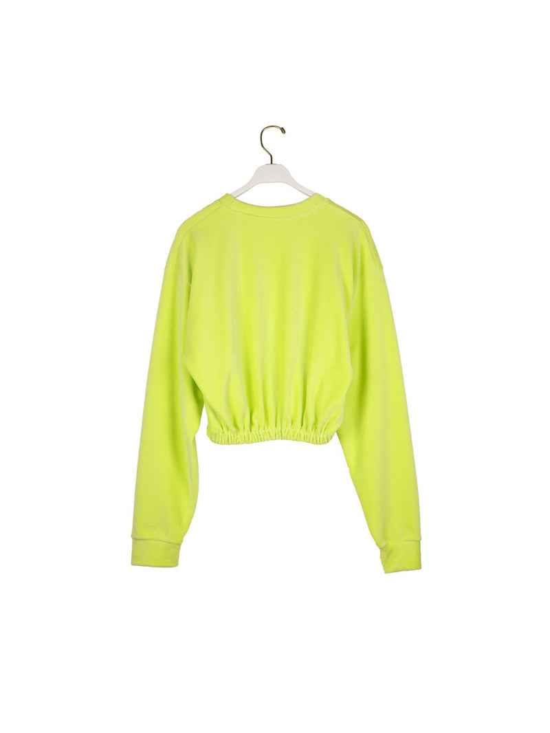 CORDUROY CROPPED SWEATSHIRT
