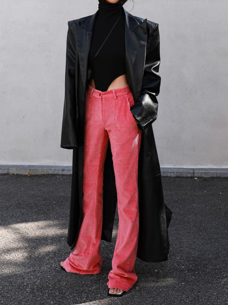 CORDUROY FLARED TROUSERS