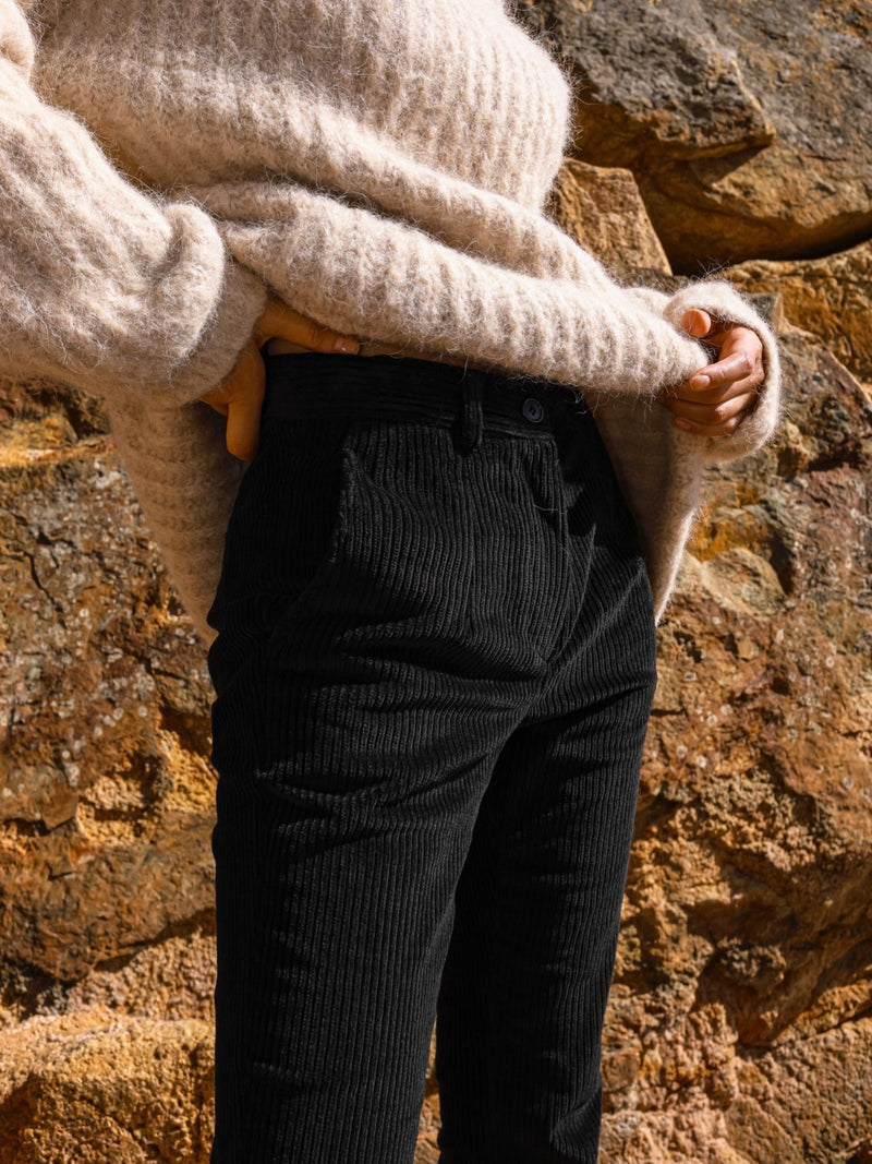 CORDUROY FLARED TROUSERS