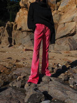 CORDUROY FLARED TROUSERS