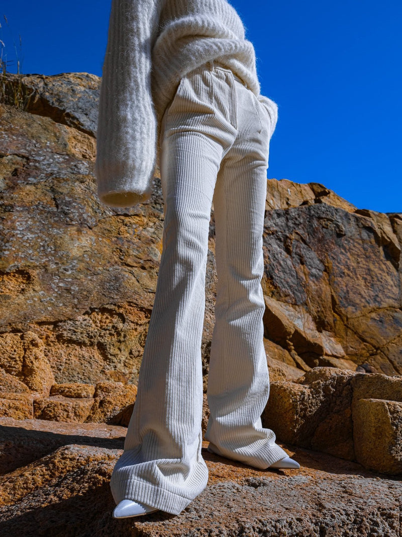 CORDUROY FLARED TROUSERS