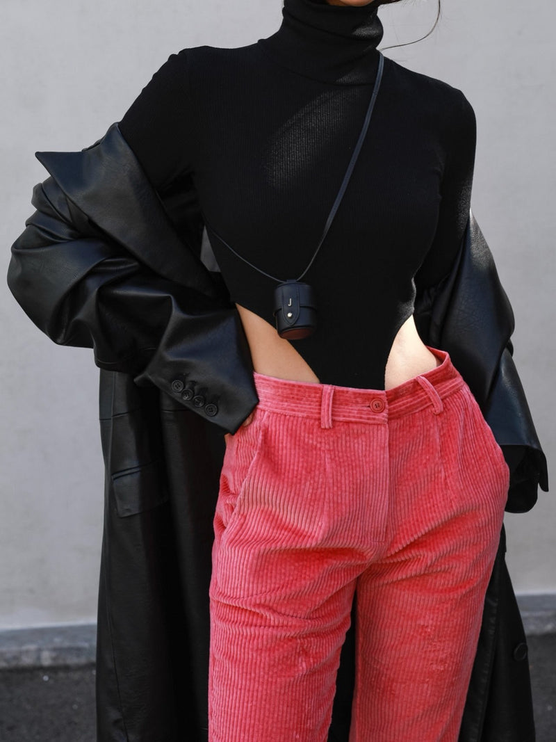 CORDUROY FLARED TROUSERS