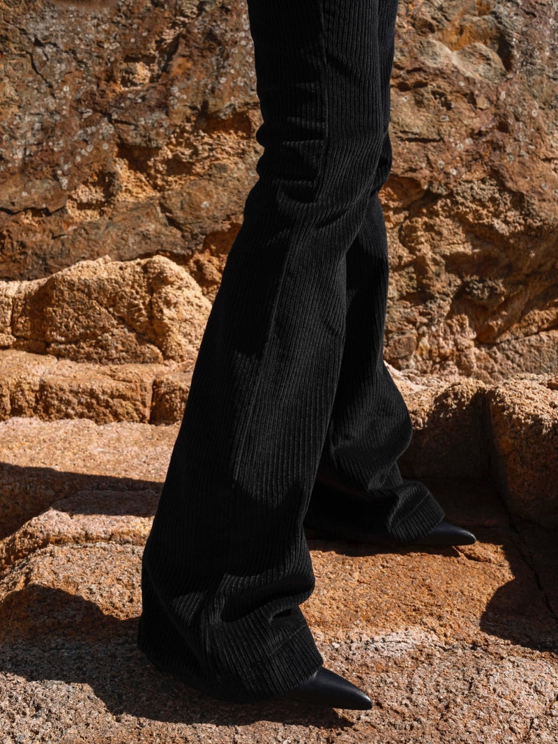 CORDUROY FLARED TROUSERS