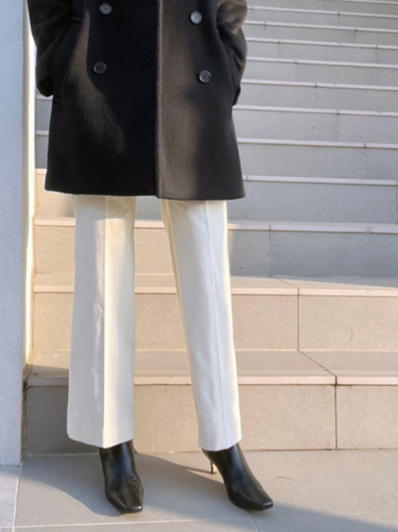CORDUROY SEMI WIDE PANTS
